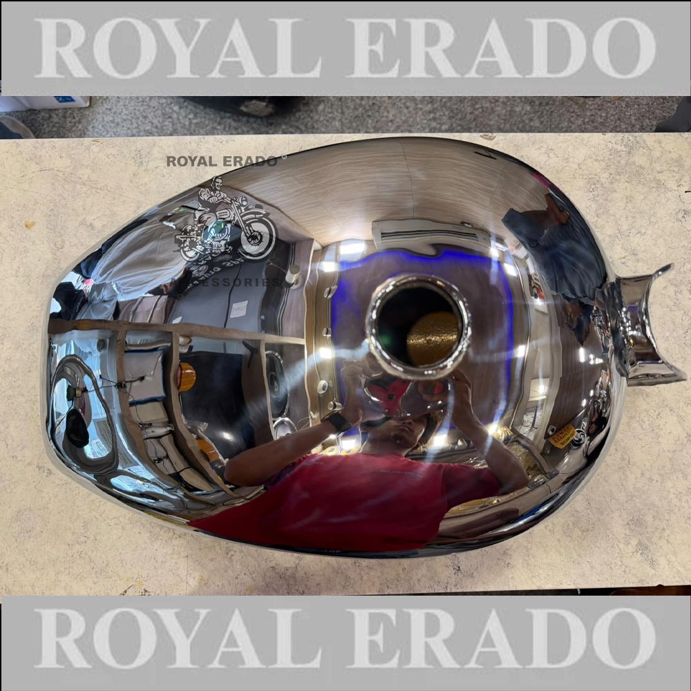 Royal Enfield Chrome Tank 14 Litres For  Vintage G2 1962 Old Model Bullet 350 Classic Electra Standard