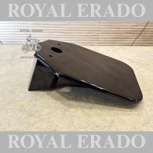 Royal Enfield Old Model Vintage G2 1962 Bullet 350 Number Plate Black With Small Bracket In Black For Classic Electra And Standard