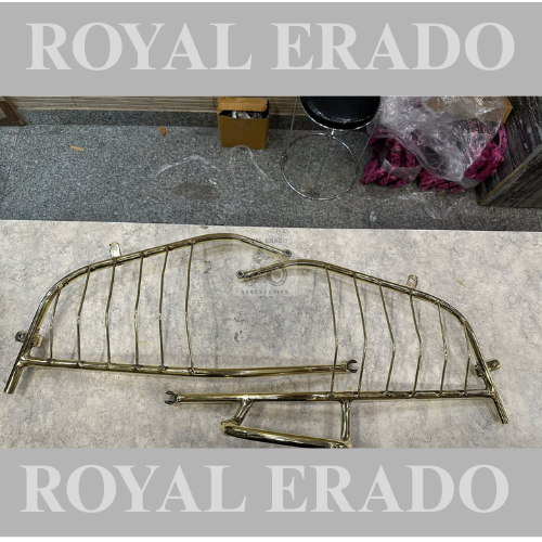 Brass rear mudguard Patti  stays sare guard with footrest for Royal enfield new standard bs-6 with kick