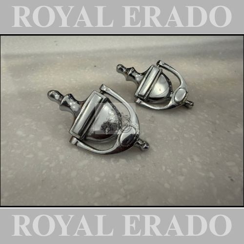 Brass  chromed seat buckle set for Royal enfield vintage g2 1962 old model bullet 350 reborn classic electra standard battalion shortgun 650 hunter 350 meteor 350 super meteor 650 classic 650 twin Jawa yezdi