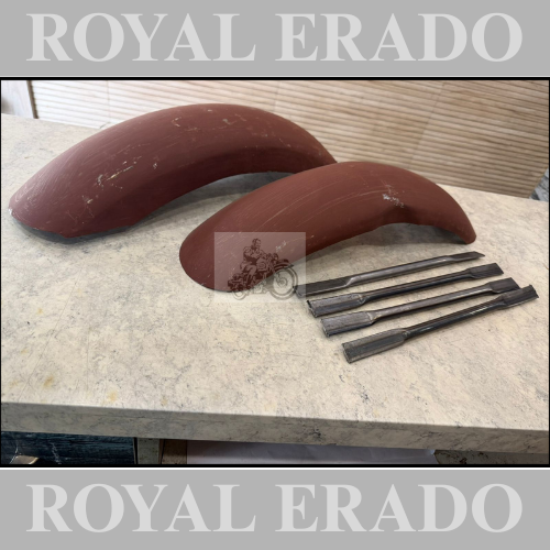 Royal enfield front and rear short mudguard for classic electra standard for Harley Davidson style bobber look
