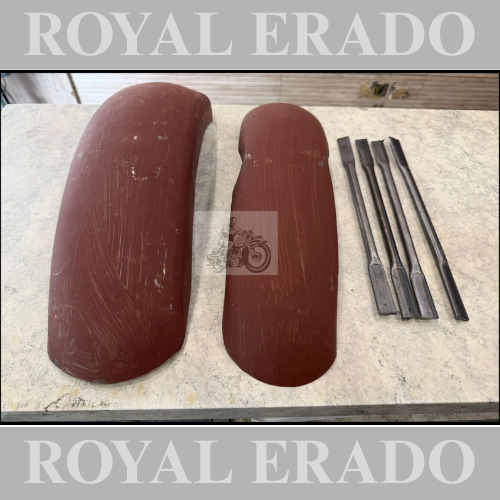 Royal enfield front and rear short mudguard for classic electra standard for Harley Davidson style bobber look