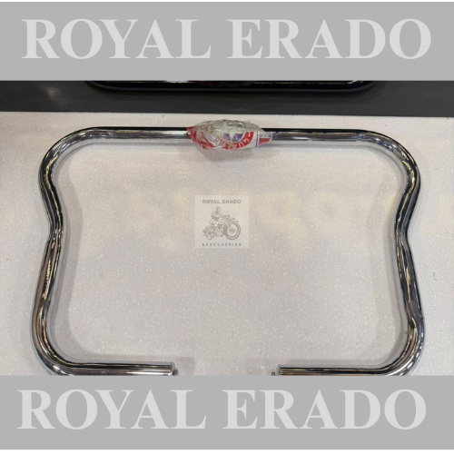 Royal Enfield vintage G2 1962 old model bullet 350 cast iron engine, CI engine, Standard Electra Classic Butterfly, OE type leg guard, crash bar in chrome with fitting clamps