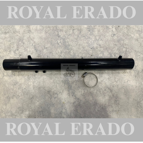 Royal enfield reborn classic and battalion standard black catalytic converter conversion pipe to increase the sound