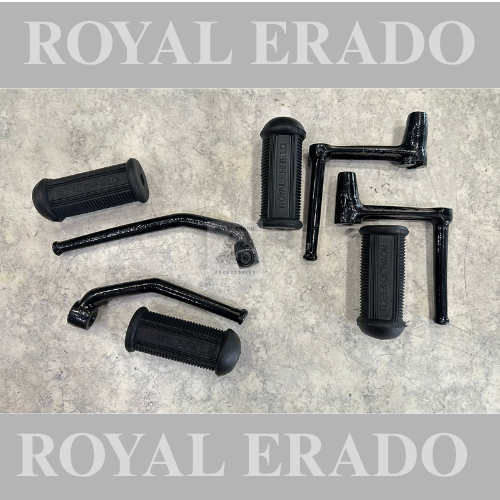 Royal enfield front and rear footrest kills with footrest rubber for vintage g2 1962 old model bullet 350 standard