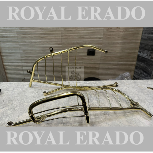 Brass rear mudguard Patti  stays sare guard with footrest for Royal enfield new standard bs-6 with kick