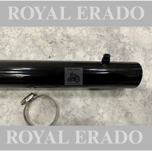 Royal enfield reborn classic and battalion standard black catalytic converter conversion pipe to increase the sound