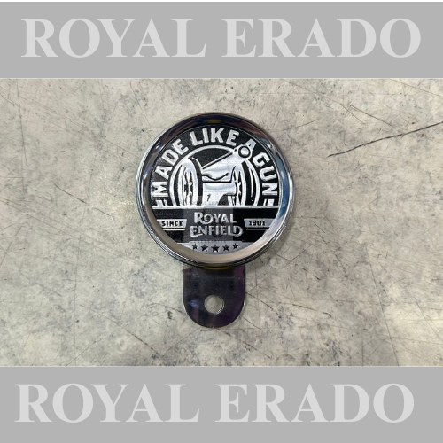 Royal enfield vintage g2 1962 old model bullet 350 standard classsic electra reborn battalion meteor 350 super meteor 650 hunter 350 interceptor 650 chrome token tax  holder with made like a gun logo