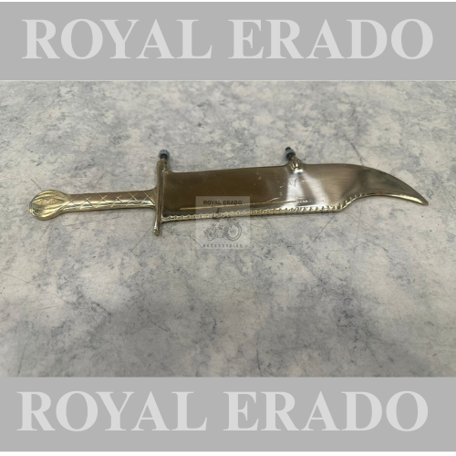 Royal enfield brass front mudguard, kirpan knife, Khanjar sward for reborn classic electra and standard battalion vintage g2 1962 old model bullet 350 cast iron engine, CI engine
