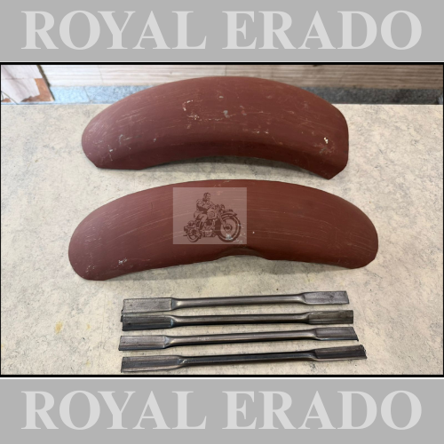 Royal enfield front and rear short mudguard for classic electra standard for Harley Davidson style bobber look