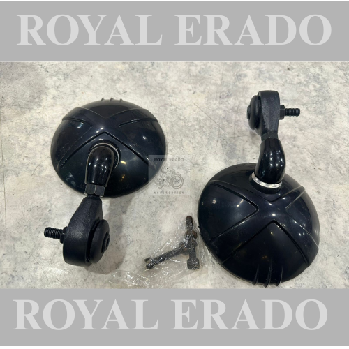 Royal enfield black bar end mirror for classic electra standard Jawa
