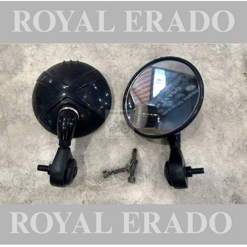 Royal enfield black bar end mirror for classic electra standard Jawa