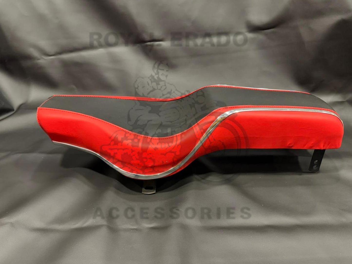 Royal Enfield Red & Black Comfortable Seat For Classic Electra Electra Standard Vintage G2 1962 Old Model Bullet 350