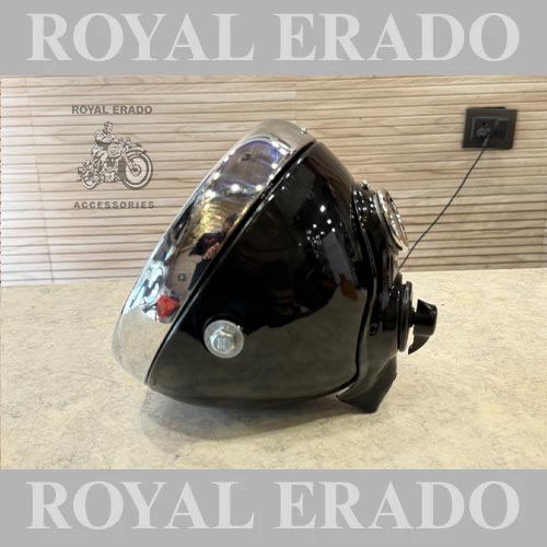 8" G2 Headlight With Ammeter & Head Light Switch For Vintage Bsa Norton Triumph Royal Enfield Vintage G2 1962 Old Model Bullet 350 Standard