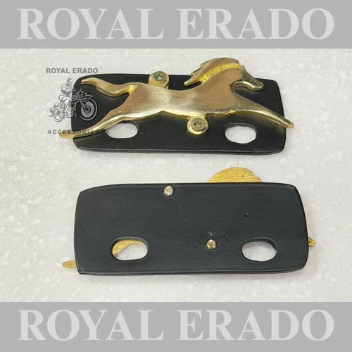 Brass Horse Logo For Royal Enfield Classic Electra Standard Seat Vintage G2 1962 Old Model Bullet 350