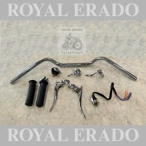 Vintage G2 Chrome Handle Lever Kit for Bullet 350 RE