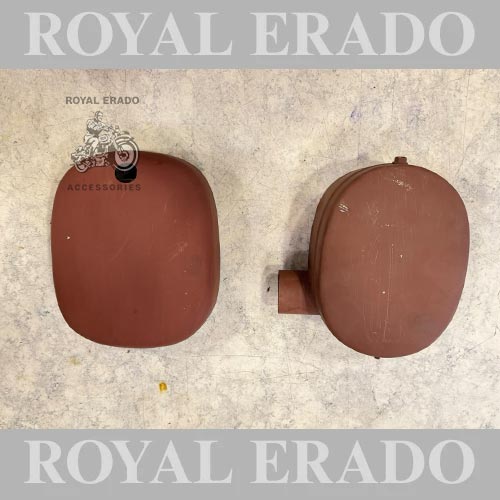 Oval Air Filter Box & Battery Cover Oval With Stand For Vintage G2 1962 Old Model Bullet 350 For Cast Iron Engine Standard 350 Electra 350 (CI Engine )