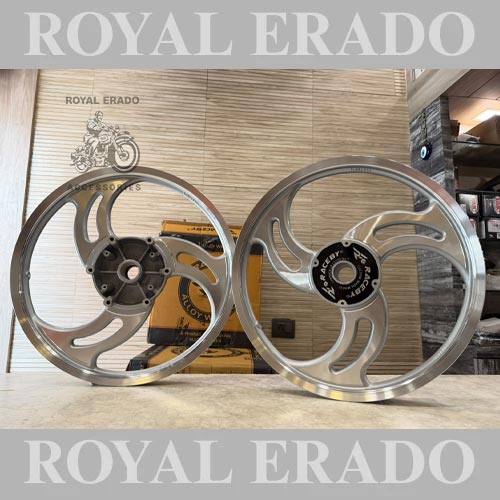 Raceby Kingway 3-spoke 3s 3 Open Silver Chrome Alloy Wheel For Standard Abs And Electra (Front 19” Disc And Rear 19” Drum)