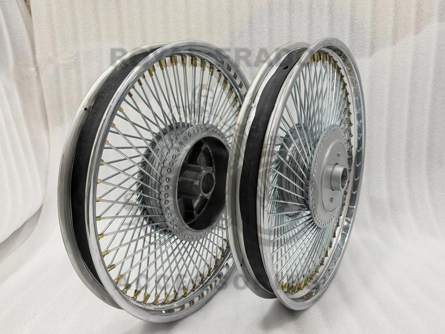 100 Spoke Multi-spoke Chrome Wheel Rim For Royal Enfield Classic Electra Standard Vintage G2 1962 Old Model Bullet 350