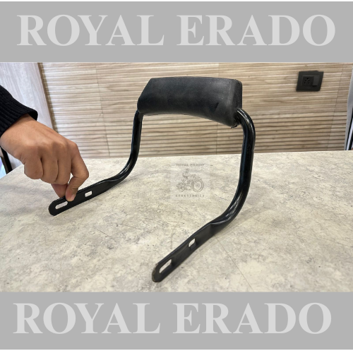 Royal enfield rear seat backrest back rod seat handle in black for classic electra and standard and old bullet 350 1962 g2 vintage