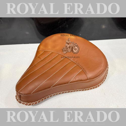 Royal Enfield Vintage G2 1962 Kabir Singh Seat (Arjun Readdy Seat), Old Model Style Spring Seat In Tan Leather For Classic Electra Standard