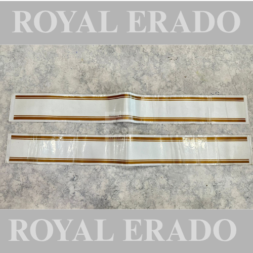 Royal enfield vintage g2 1962 old model bullet standard classic electra mudguard white strip lining sticker