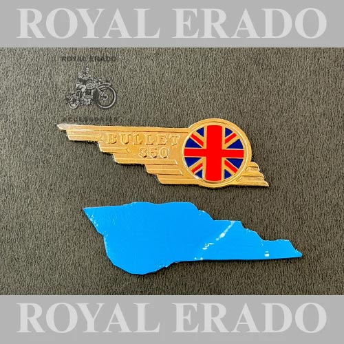 Brass Made In England Toolbox Monogram Bullet 350 For Vintage G2 1972 Old Model Royal Enfield Classic, Electra, Standard Reborn Classic, New Standard Battalion