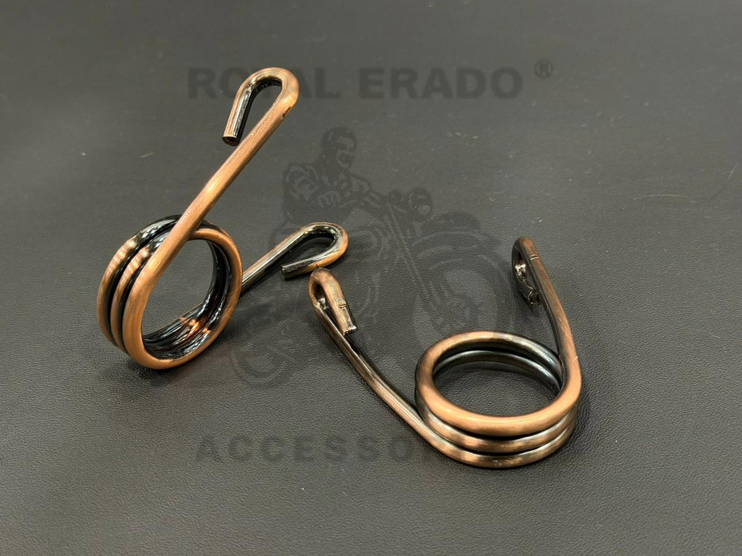 Solo Front Seat Spring 3" Scissor Style Antique Brass-coated For Royal Enfield Vintage G2 1962 Old Model Bullet 350 (Kabir Singh Arjun Ready Front Seat) Harley Chopper Bobber