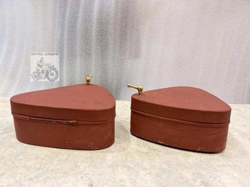 Royal Enfield Flat Toolbox With Brass Nut Knob For Old Standard Vintage G2 1962 Old Model Bullet 350