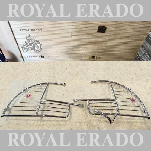 Rear Stay Saree Guard, Left Hand And Right Hand For Royal Enfield Old Model Vintage G2 1962 Model Mudguard And Electra ( Can Be Fitted In Classic With Minor Alterations )