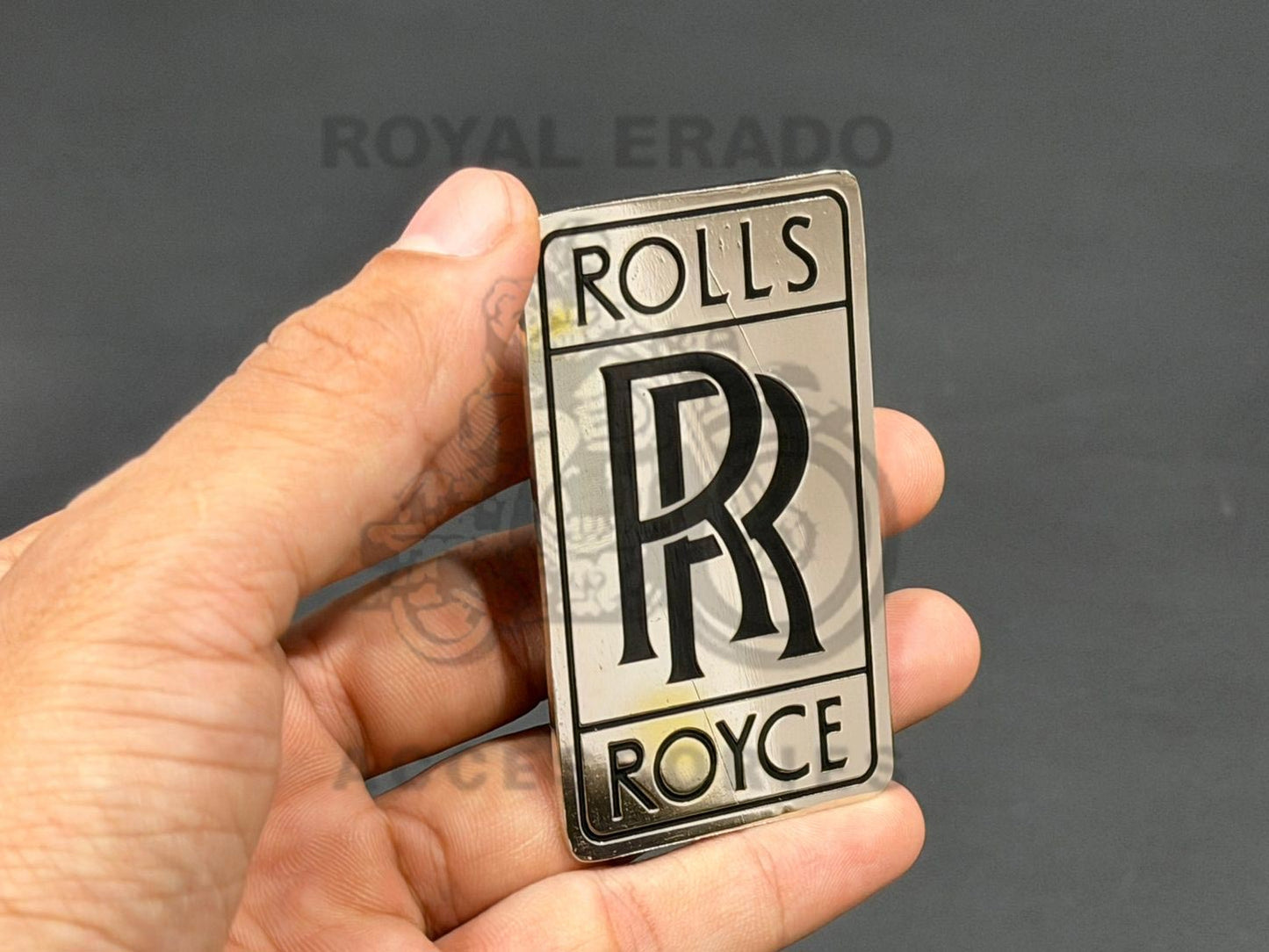 Car Emblem Chrome For Rolls-royce, Letter Emblem Grill Trunk Badge Stickers, Exterior Decorations Accessories