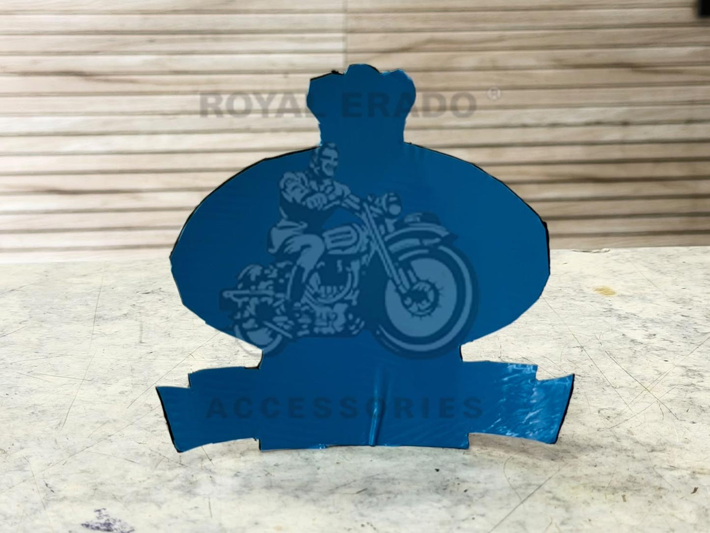 British England Crown Badge Emblem CAD Monogram Chrome For the rear mudguard for Reborn Classic Electra Standard battalion Thunderbird Vintage BSA Royal Enfield G2 1962 Old Model Bullet 350 (can scew & also have 3m tape )