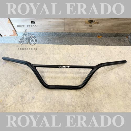 Rd 350 With Rod Handlebar In Black, Heavy Quality For Royal Enfield Classic Electra Standard Vintage G2 1962 Old Model Bullet 350
