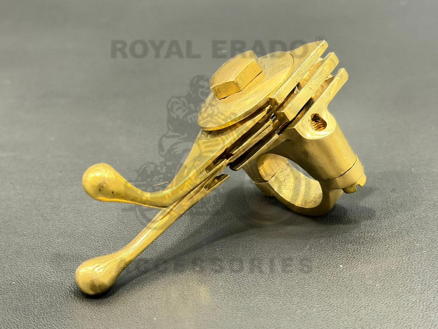 7/8" Double Choke Lever For Bsa Royal Enfield Norton Triumph Ariel Ajs Vintage Bikes Brass (Dual Air Magneto Lever)