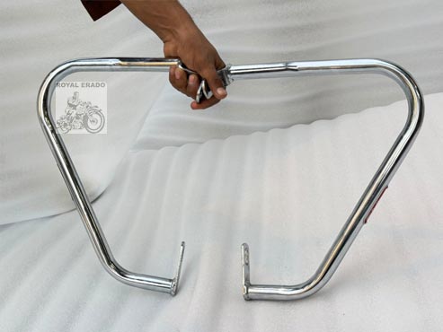 Royal Enfield Old Model Vintage G2 1962 Bullet 350 Standard Electra Before 2010 Model Rear Chrome Leg Guard /Crash Guard