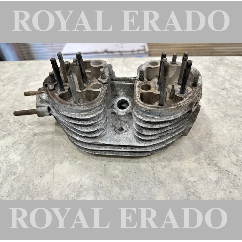 Royal Enfield cast iron gone Standard vintage g2 1962 old model bullet double boar head for double silencer both side exhaust.