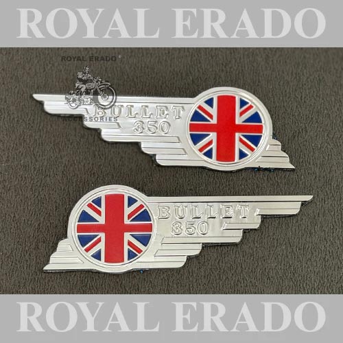 Chrome Made In England British Toolbox Monogram Bullet 350 For Vintage G2 1962 Old Model Royal Enfield Classic, Electra, Standard Reborn Classic, New Standard Battalion
