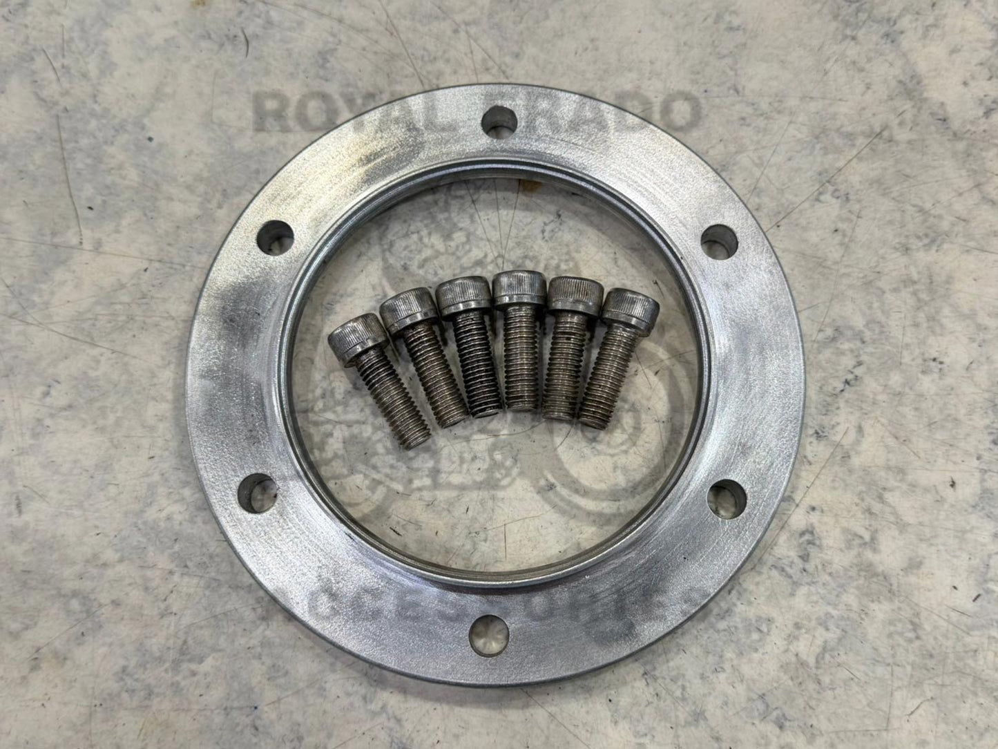 Royal Enfield Classic Double Disc & Thunderbird Sprocket Extender Bracket Coupling To Install Broad Tyre 140 To 150 Number For Harley Style Bobber Chopper Look