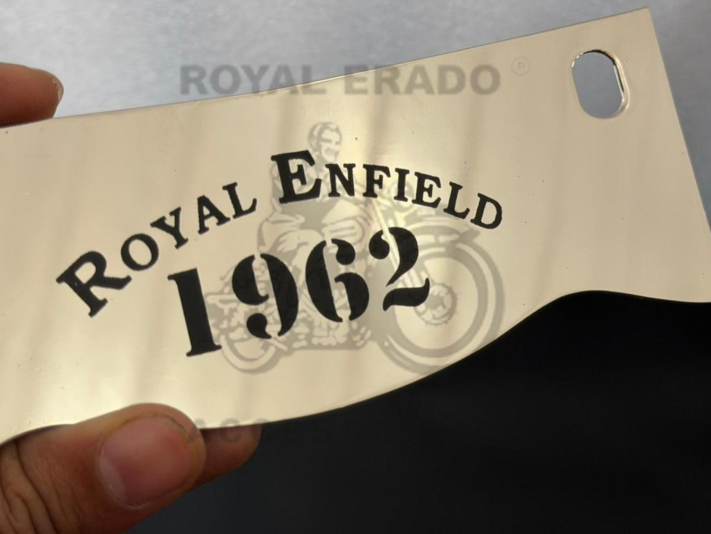 Vintage G2 1962 Old Model Standard Bullet 350 Royal Enfield 1962 Written Crown Plate Number Plate