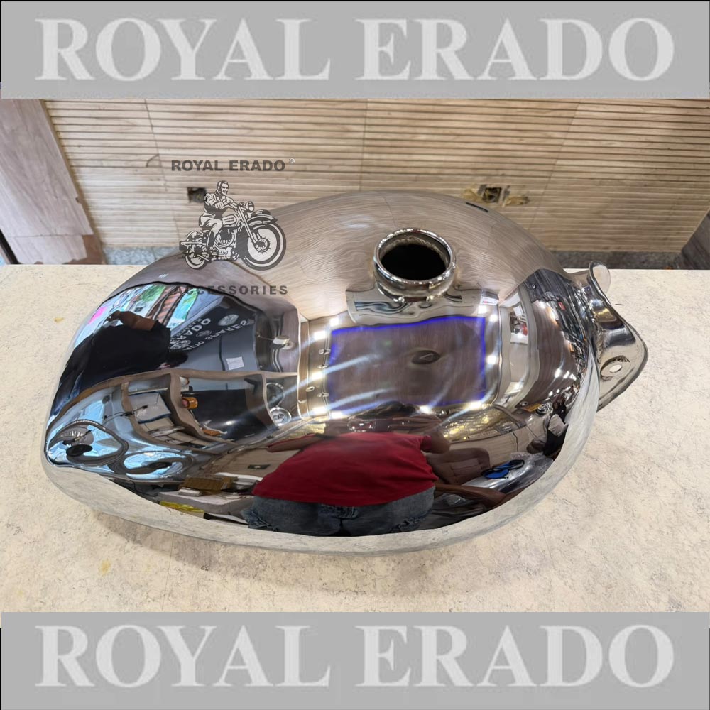 Royal Enfield Chrome Tank 14 Litres For  Vintage G2 1962 Old Model Bullet 350 Classic Electra Standard