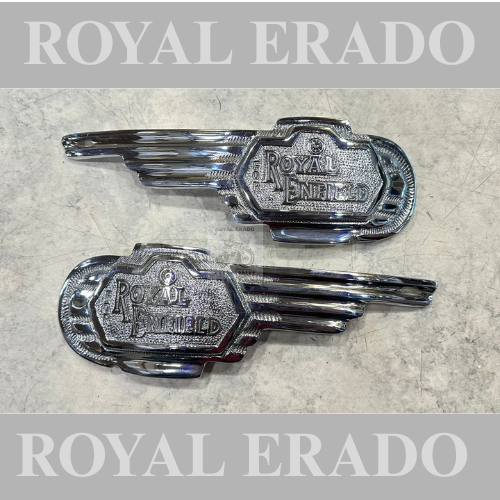 Royal enfield brass chrome tank monogram heavy weight for vintage g2 old model bullet standard 350