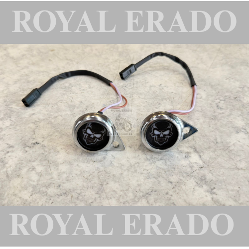 Royal enfield skull parking light for classic Electra standard reborn battalion.