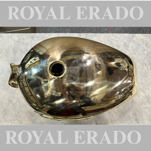 Royal enfield classic electra standard vintage g2 1962 old model bullet brass tank with brass royal enfield monogram
