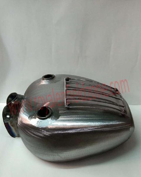 18 TO 20 LITRES RAW TANK WITH DOUBLE TANK MOUTH FOR ROYAL ENFIELD WITH TANK GRILL