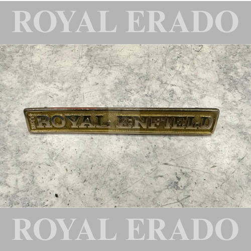 Royal enfield 1962 old model bullet g2 reborn classic electra battalion standard bullet 350 rear number plate monogram in brass