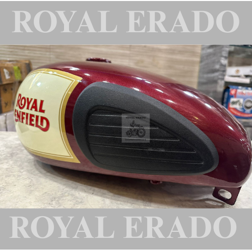 Royal Enfield classic bs-3 be-4 fuel tank petrol tank in Mehroon colour with knee pad s