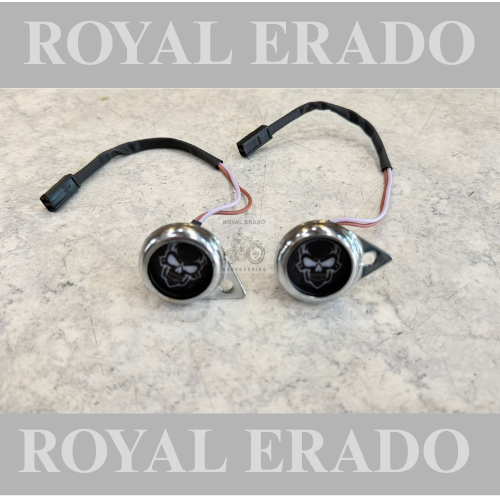 Royal enfield skull parking light for classic Electra standard reborn battalion.