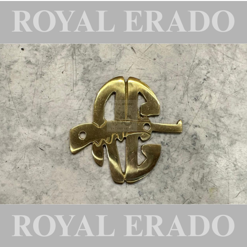Royal enfield vintage 1962 old model bullet g2 reborn classic electra battalion standard bullet 350 meteor 350 super meteor 650 interceptor 650 and continental gt brass RE gun logo for tool box air filyer battery cover rear mudguard
