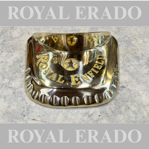 Royal enfield 1962 old model bullet g2 reborn classic electra battalion standard bullet 350 brass rear mudgaurd flap mud flap in brass