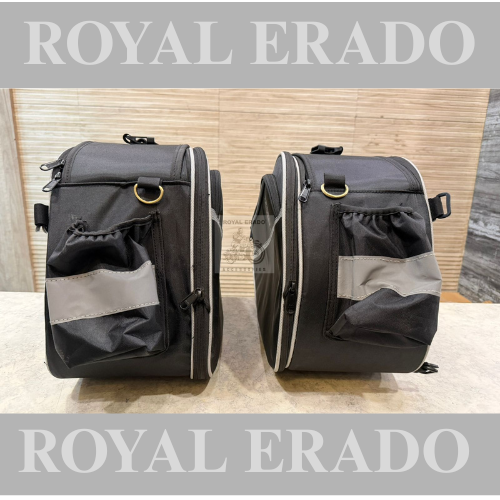 Side saddle bags panniers 45 litters touring bags water proof  for touring for Royal enfield Himalayan hunter classic reborn electra standard battalion meteor 350 super meteor 650 short gun 650